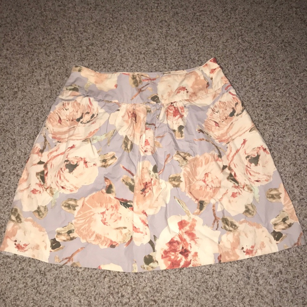 J crew factory floral skirt!
